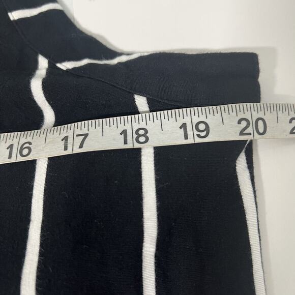 SOMA Super Soft Maxi Bra Dress Striped Size XL Black White Resort Wear Stretch - Picture 10 of 12